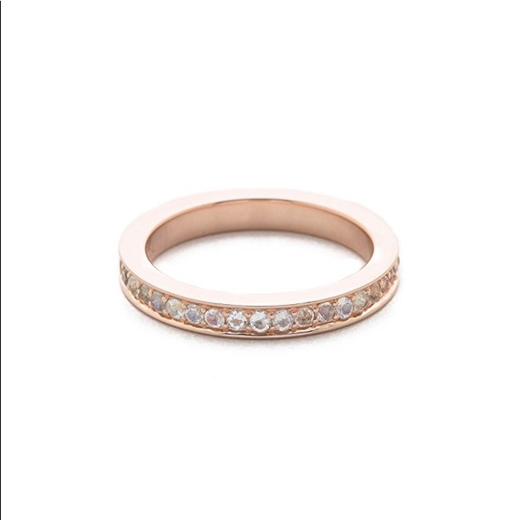 Astley Clarke rose gold moonstone eternity ring 6 - Picture 3 of 7